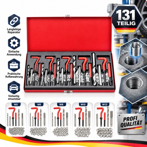 Gewinde 131tlg reparatur set - gewinde,